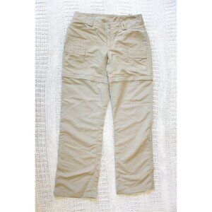 The North Face Women's Convertible Hiking Pants Size 10 Outdoor Workout Khaki